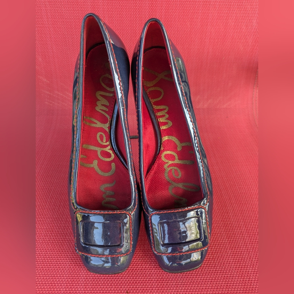 Sam Edelman Blue Patent Leather Women's Shoes